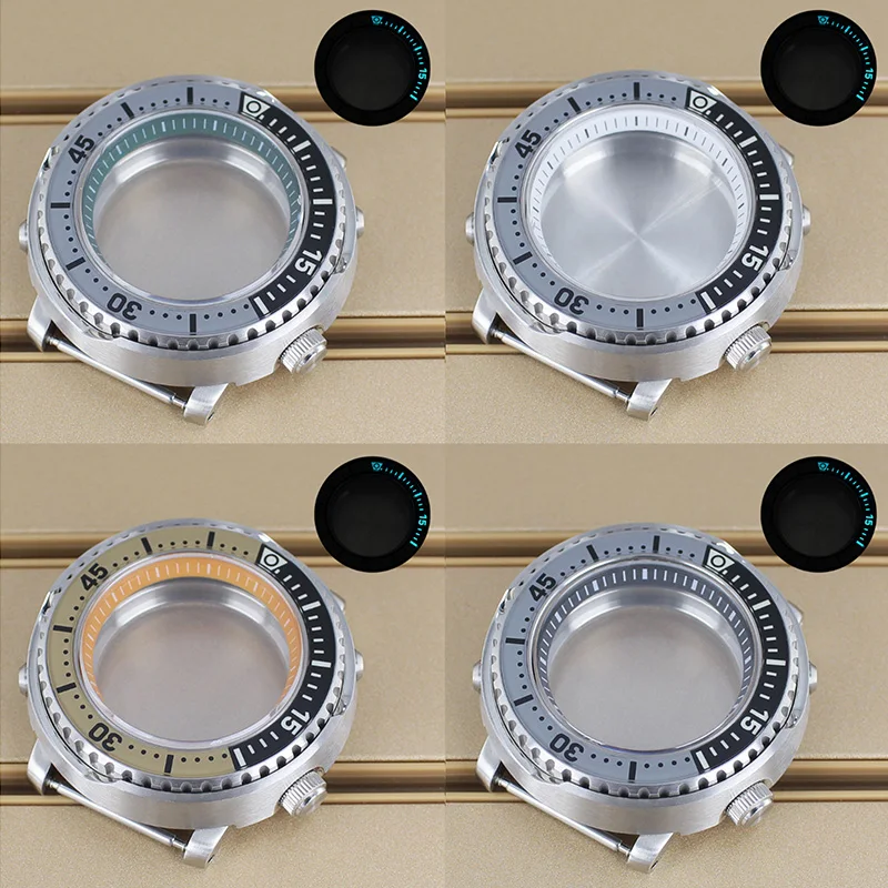 43.3mm Silvery Watch Case With chapters Ring Sapphire Glass For Seiko Nh34 Nh35 Nh36 Nh38 Movement 28.5mmDial Modified Tuna Baby
43.3mm Silvery Watch Case With chapters Ring Sapphire Glass For Seiko Nh34 Nh35 Nh36 Nh38 Movement 28.5mmDial Modified Tuna Baby
