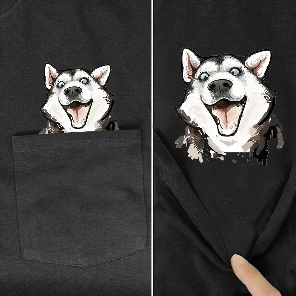 CLOOCL Fashion Woman Tshirts Fashion Brand Funny Husky Printed Pocket Tees Harajuku Tops Black 100% Cotton Graphic Tee
CLOOCL Fashion Woman Tshirts Fashion Brand Funny Husky Printed Pocket Tees Harajuku Tops Black 100% Cotton Graphic Tee
