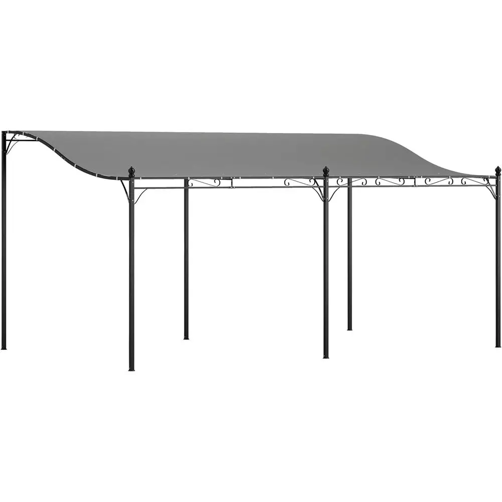 Уличная пергола 10' x 16', настенная металлическая беседка с устойчивой к атмосферным воздействиям тканью и дренажными отверстиями, серая
Уличная пергола 10' x 16', настенная металлическая беседка с устойчивой к атмосферным воздействиям тканью и дренажными отверстиями, серая