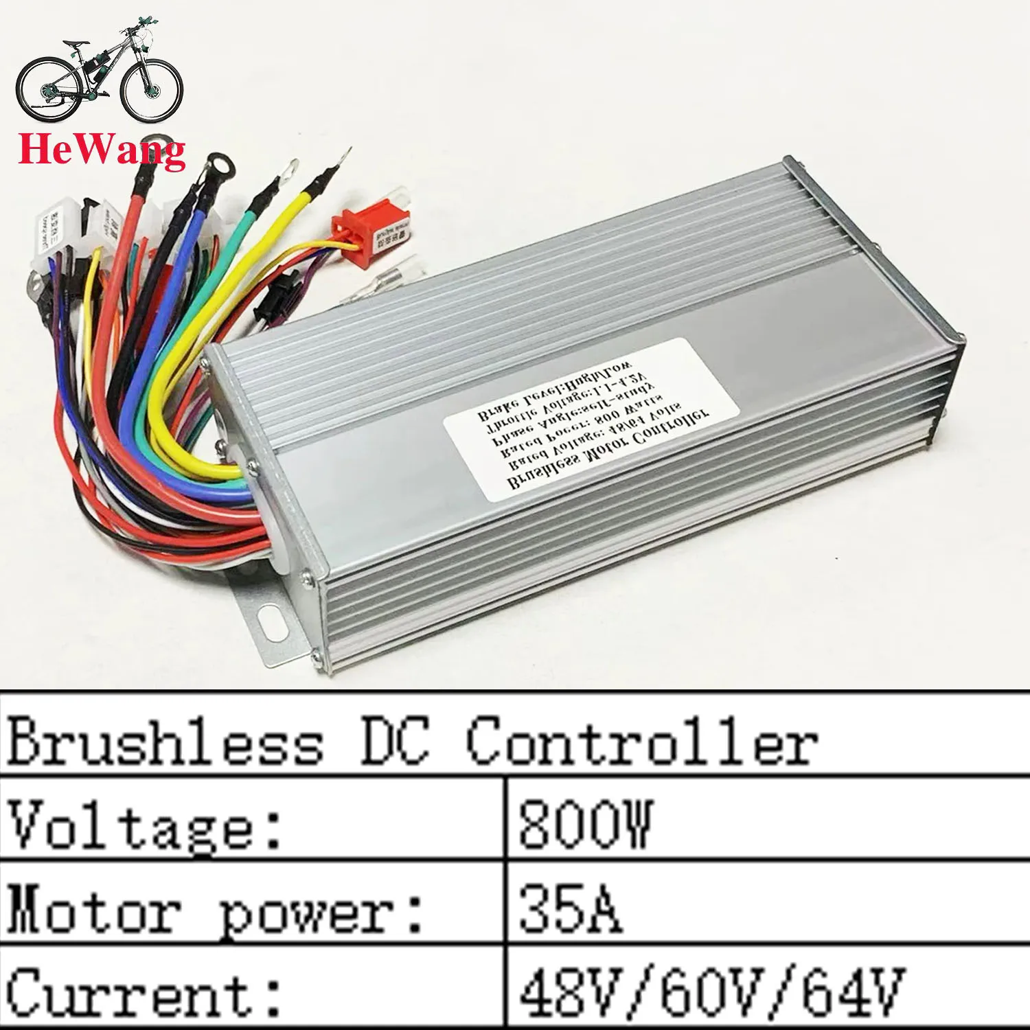 48V 52V 60V 64V Electric Bicycle Brushless DC Motor Controller 2-mode max35A 800W 15 mosfet for E-Scooter bike Tricycle
48V 52V 60V 64V Electric Bicycle Brushless DC Motor Controller 2-mode max35A 800W 15 mosfet for E-Scooter bike Tricycle