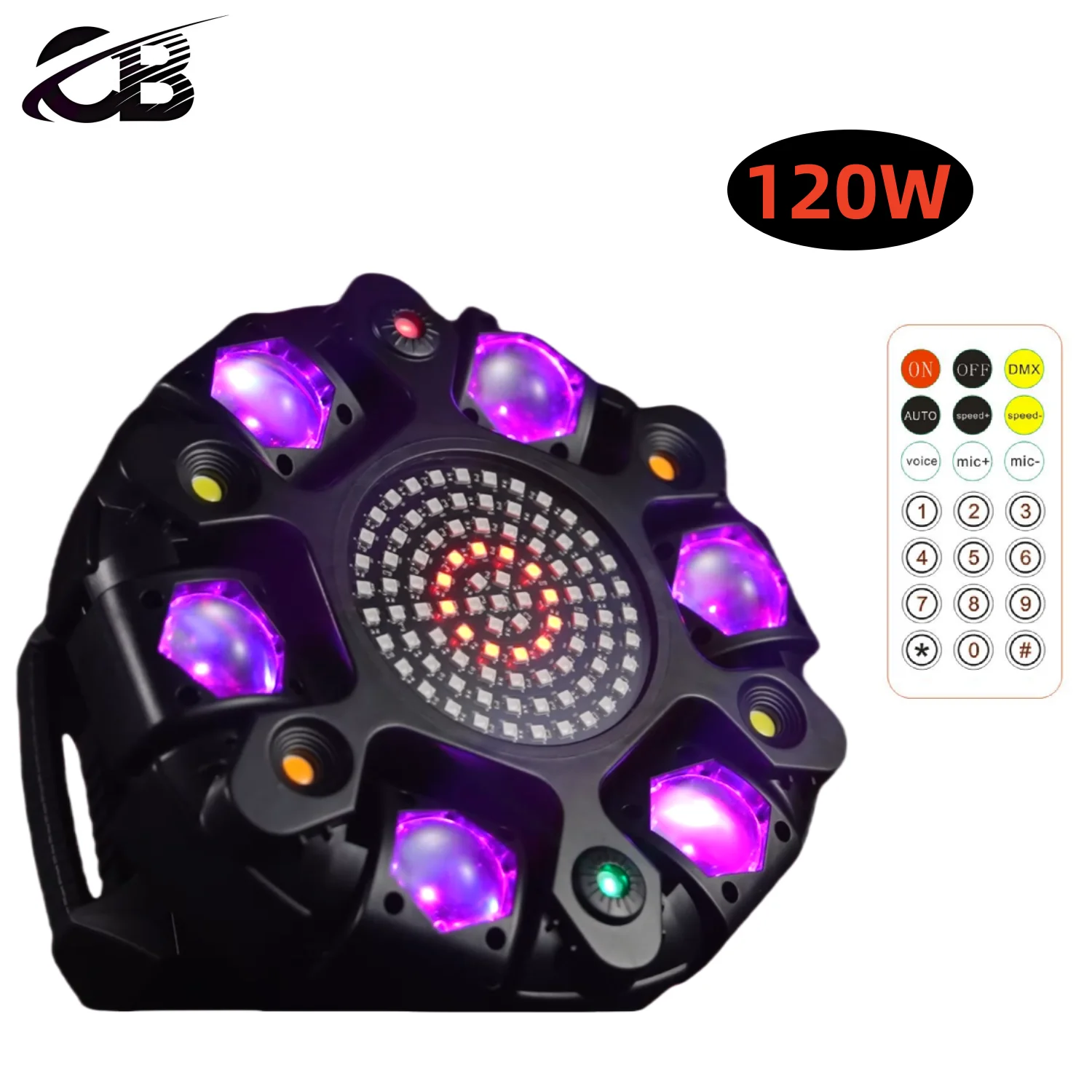 120W Remote six Armed moving staining lamp Room Effect lamp Laser Light+Beam Light+Strobe Light Professional Stage DJ Equipment
120W Remote six Armed moving staining lamp Room Effect lamp Laser Light+Beam Light+Strobe Light Professional Stage DJ Equipment