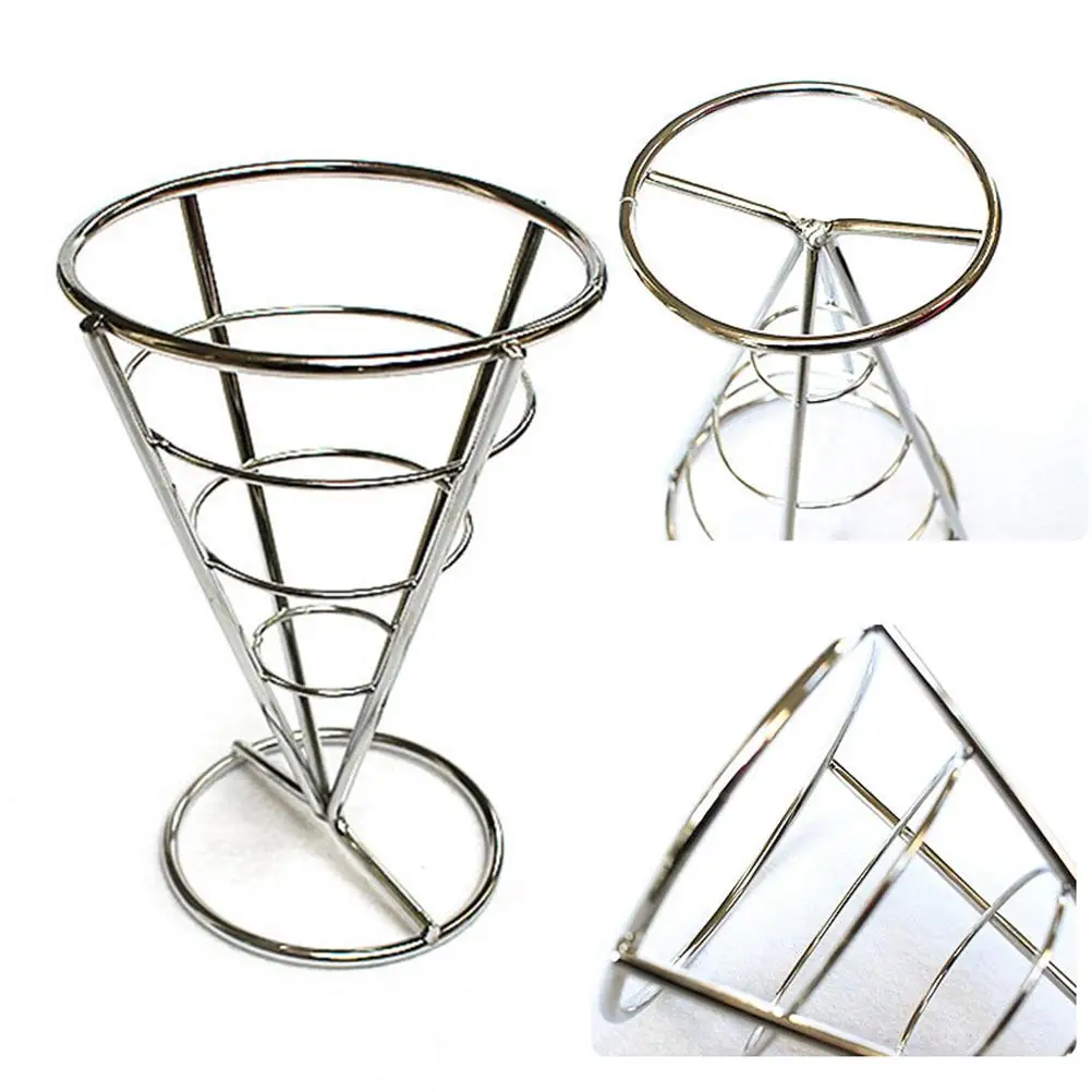 2PCS Fries Foods Stand Holder Stainless Steel French Fry Cone Sauce Dipper Metal Basket Kitchen Barware Set Storage
2PCS Fries Foods Stand Holder Stainless Steel French Fry Cone Sauce Dipper Metal Basket Kitchen Barware Set Storage