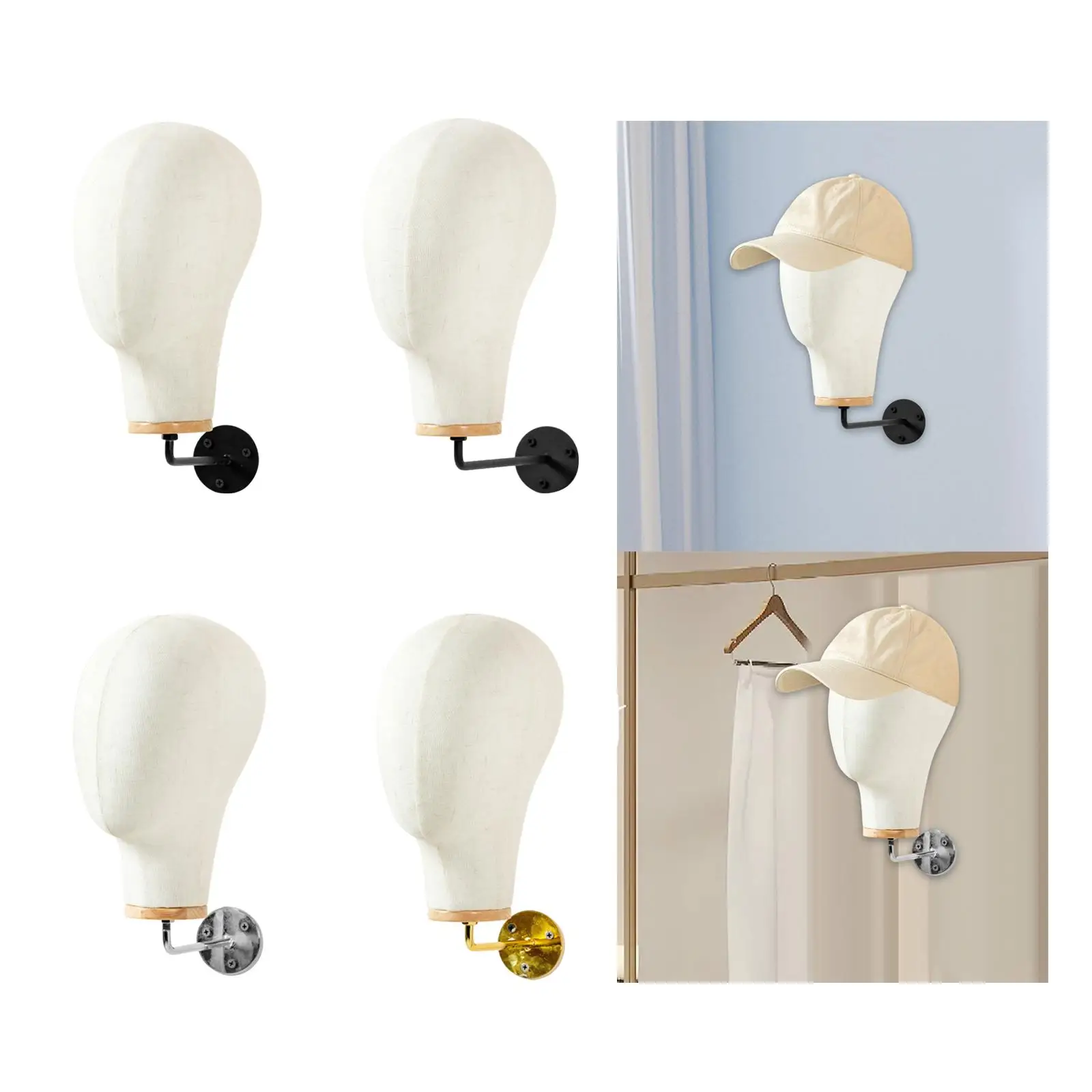Manikin Head Wall Mounted Display Wigs Hair Accessories Glasses Wig Display Head Canvas Mannequin Head Home Salon and Travel
Manikin Head Wall Mounted Display Wigs Hair Accessories Glasses Wig Display Head Canvas Mannequin Head Home Salon and Travel