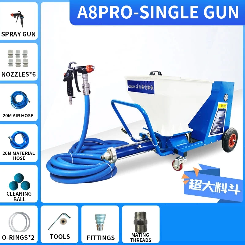 Stone-Effect Paint Sprayer; Multi-Function All-in-One Sprayer for Putty, Cement Mortar, and Fire-Retardant Coatings (Customized)
Stone-Effect Paint Sprayer; Multi-Function All-in-One Sprayer for Putty, Cement Mortar, and Fire-Retardant Coatings (Customized)