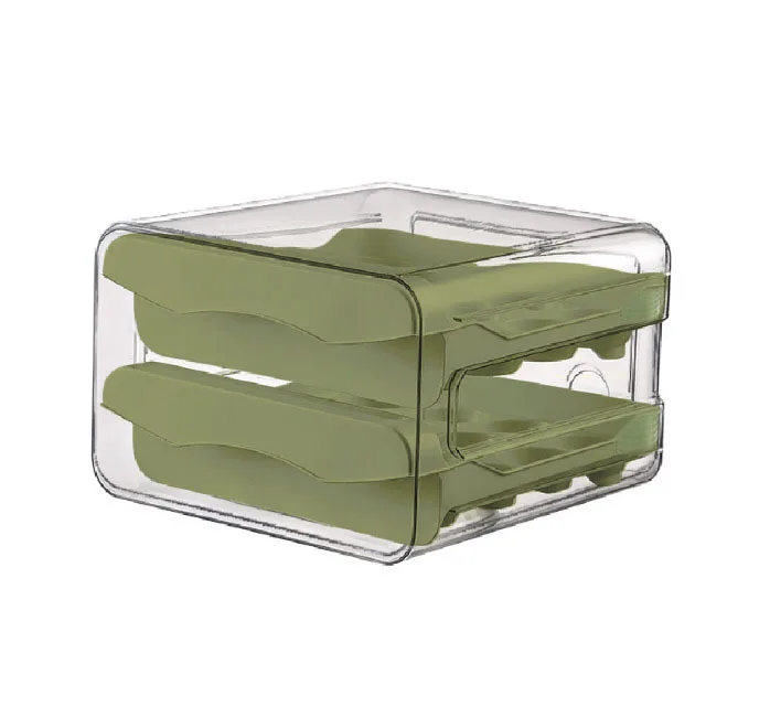 1pc Egg Storage Box Drawer-Type Refrigerator Egg Holder Double Layer Eggs Holder With Handle Home Kitchen Organizer Rack
1pc Egg Storage Box Drawer-Type Refrigerator Egg Holder Double Layer Eggs Holder With Handle Home Kitchen Organizer Rack