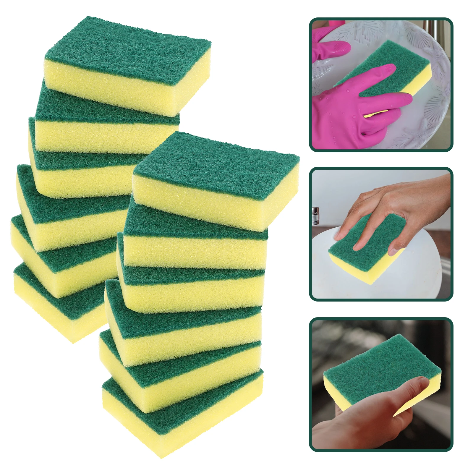 24pcs Thickened Dishwashing Sponge Reusable Kitchen Cleaning Tools Scrub Pads Sponges For Dishes Wok Multi Use
24pcs Thickened Dishwashing Sponge Reusable Kitchen Cleaning Tools Scrub Pads Sponges For Dishes Wok Multi Use