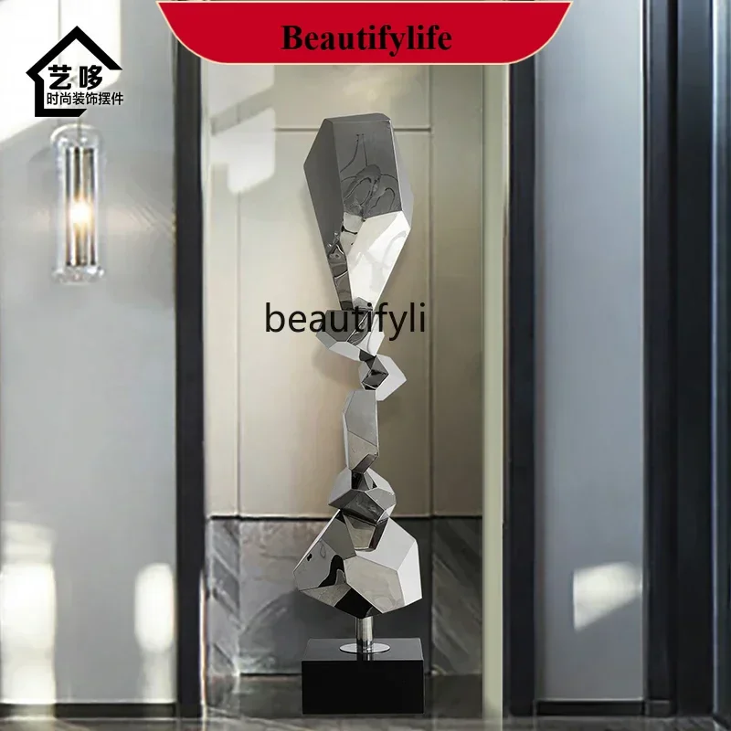 D178 NEW High-end villa metal sculpture art decoration stainless steel stone large-scale lucky floor ornament
D178 NEW High-end villa metal sculpture art decoration stainless steel stone large-scale lucky floor ornament