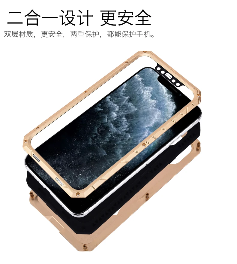 Imatch Aluminum Metal Silicone Shockproof Case Cover For Apple Iphone 11 13 12 Pro Max / 11 Pro Dirt Shock Proof Cover Case
Imatch Aluminum Metal Silicone Shockproof Case Cover For Apple Iphone 11 13 12 Pro Max / 11 Pro Dirt Shock Proof Cover Case
