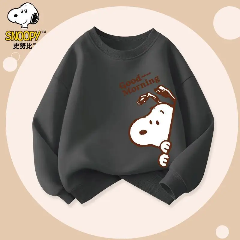 Kawaii Snoopy мультфильм Милая Детская одежда новая мода Универсальный пуловер с круглым вырезом Толстовка Спортивная одежда игрушки для детей
Kawaii Snoopy мультфильм Милая Детская одежда новая мода Универсальный пуловер с круглым вырезом Толстовка Спортивная одежда игрушки для детей