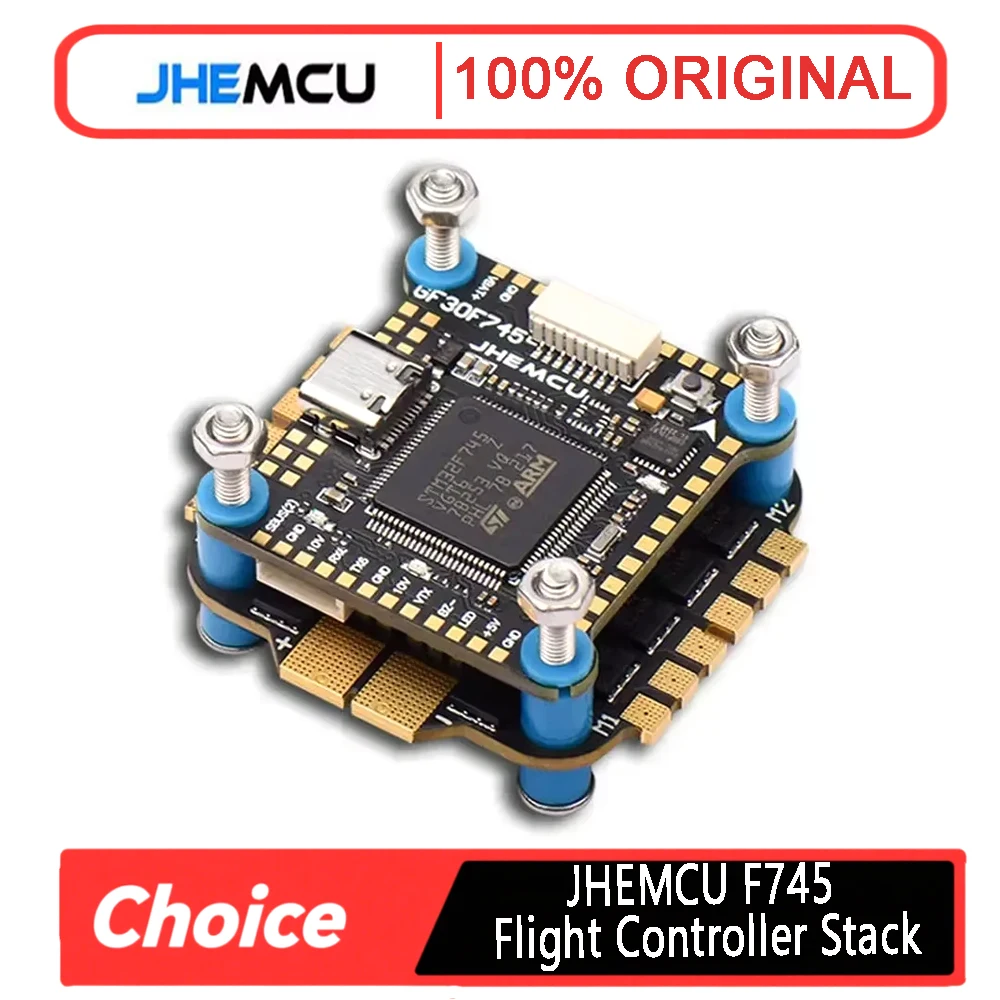 JHEMCU F745 Flight Controller Stack GF30F745-ICM Flight ControllerAM32A60 60A 4in1 ESC 3-6S 30X30mm for RC FPV Drone
JHEMCU F745 Flight Controller Stack GF30F745-ICM Flight ControllerAM32A60 60A 4in1 ESC 3-6S 30X30mm for RC FPV Drone