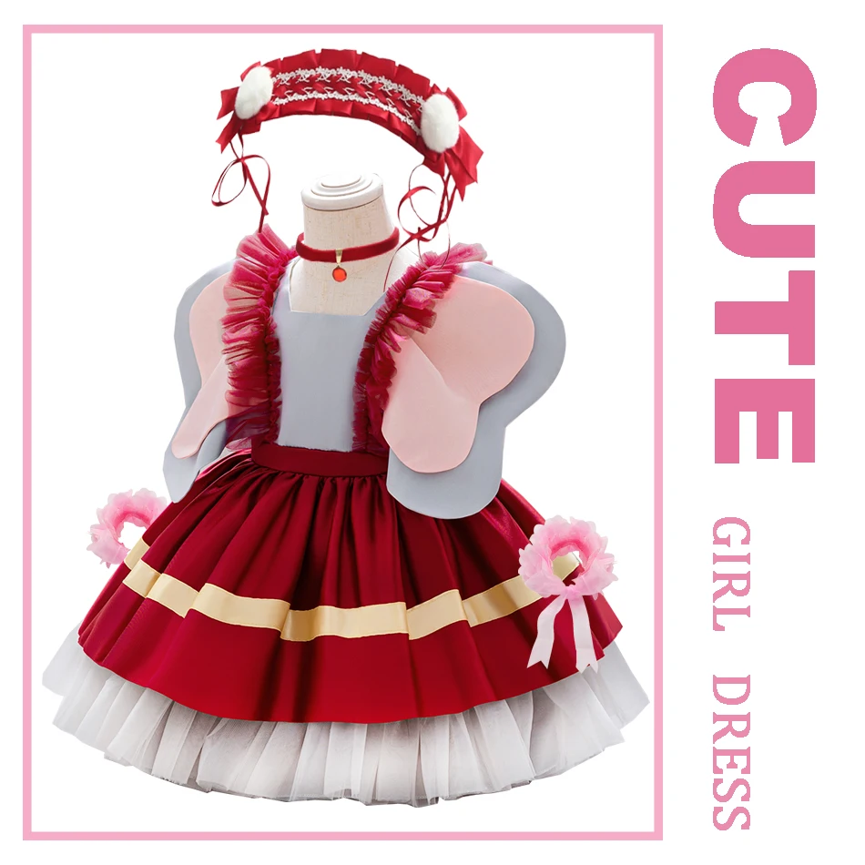 Baby Girl Cute Dress Children Clothing Dumbo Cosplay Costume Girl one-year-old Princess Spliced Mesh Gown Carnival Frocks
Baby Girl Cute Dress Children Clothing Dumbo Cosplay Costume Girl one-year-old Princess Spliced Mesh Gown Carnival Frocks