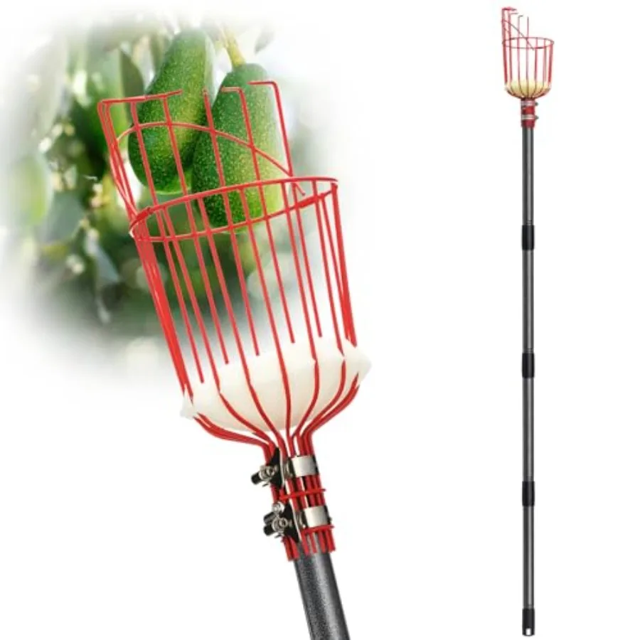 DonSail Fruit Picker Pole with Basket Telescoping, Citrus Orange Picker Pole with Basket 35-150 inch Long Handle, Mango Avocado
DonSail Fruit Picker Pole with Basket Telescoping, Citrus Orange Picker Pole with Basket 35-150 inch Long Handle, Mango Avocado
