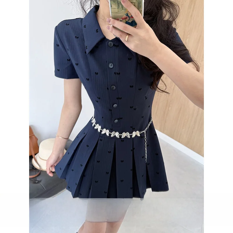 Zhang a Xing bon Holiday Korean Sle College Knot Print Slimming A-Line irt Dr orts Women's Faion Set
Zhang a Xing bon Holiday Korean Sle College Knot Print Slimming A-Line irt Dr orts Women's Faion Set