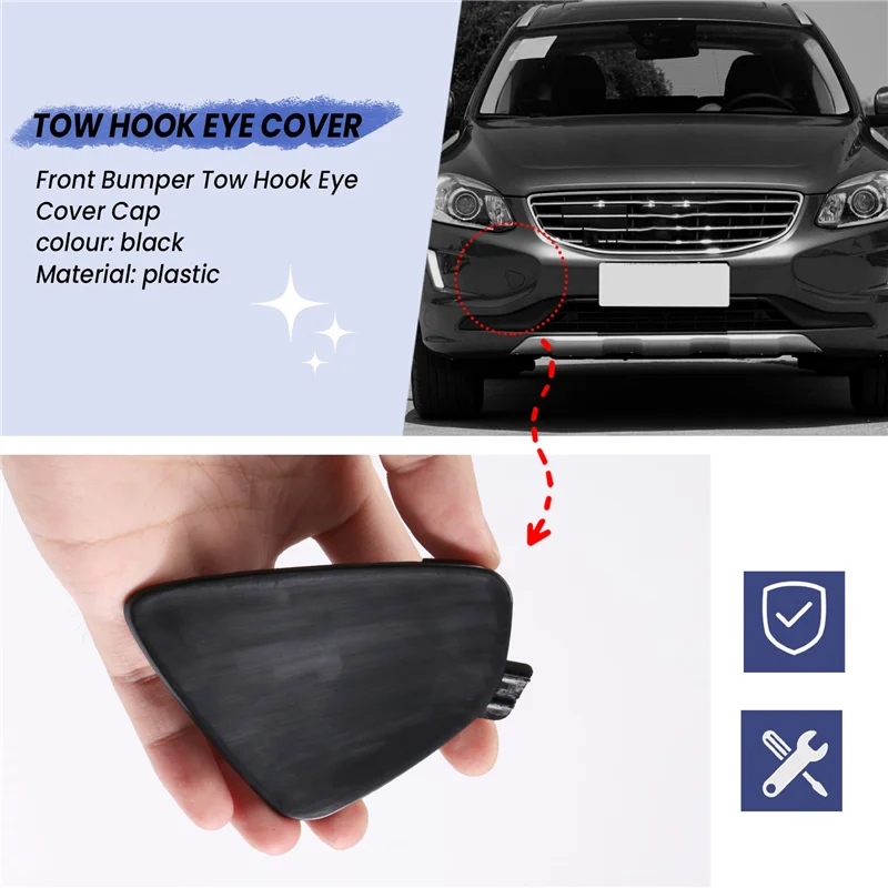Крышка проушины фаркопа переднего бампера для Volvo XC60 2014-2017 31323767 39821562-A97E 
Крышка проушины фаркопа переднего бампера для Volvo XC60 2014-2017 31323767 39821562-A97E