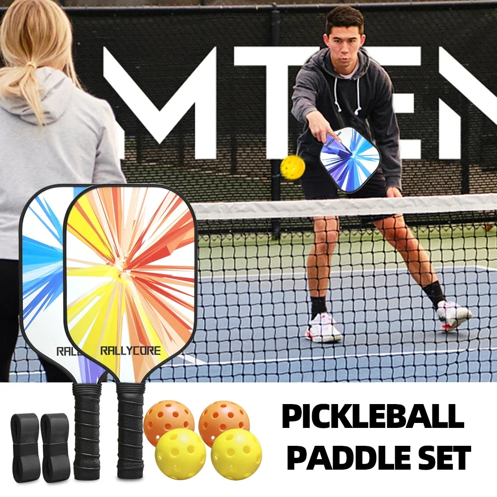 Pickleball Paddles Set of 2 with 4 Pickleball Balls and Pickleball Bag, Fiberglass Pickle Ball Rackets 2 Pack for Beginner
Pickleball Paddles Set of 2 with 4 Pickleball Balls and Pickleball Bag, Fiberglass Pickle Ball Rackets 2 Pack for Beginner