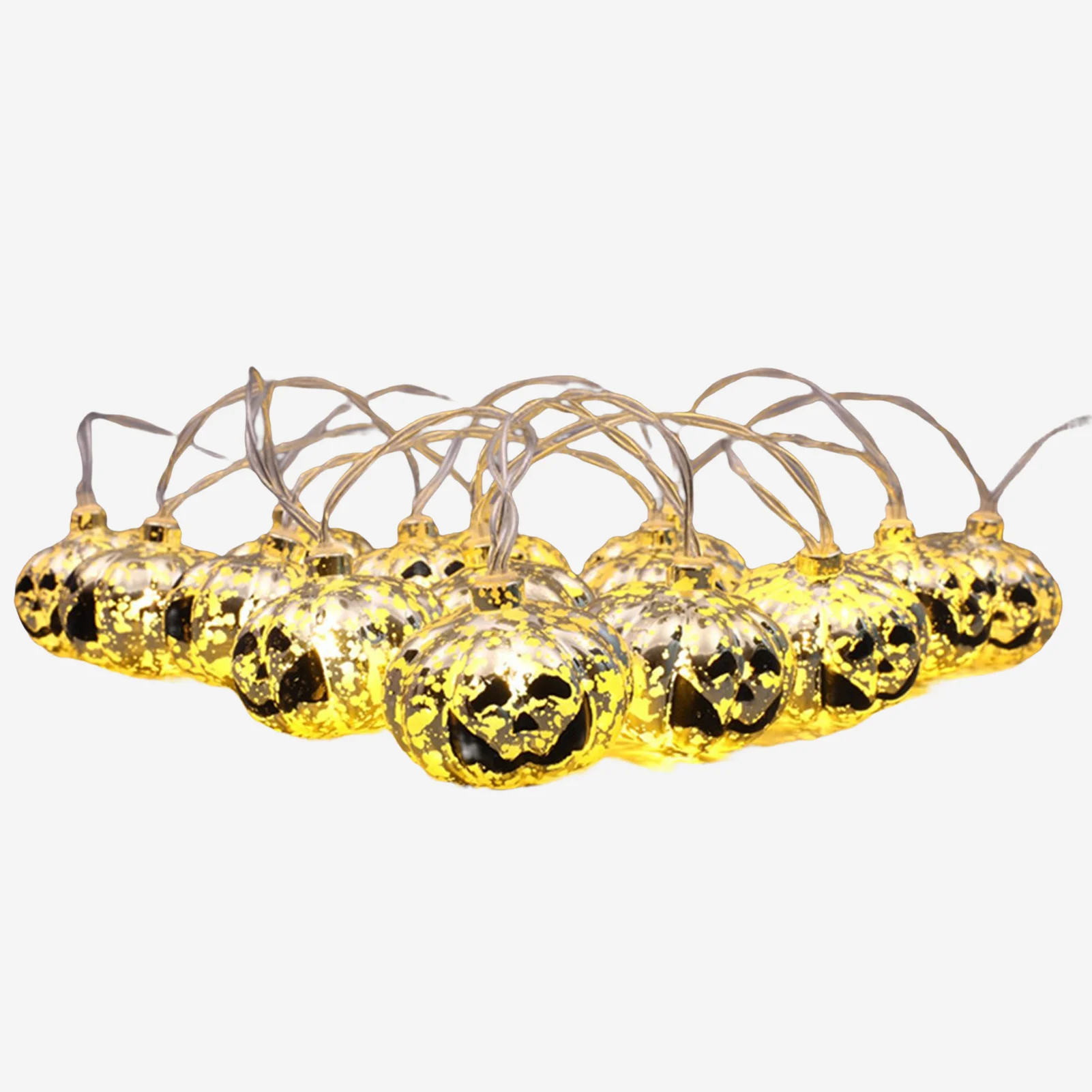 Halloween Pumpkin Hanging String Lights Exquisite Handmade Hanging Gold-plated Pumpkins for Halloween Door Window Decoration
Halloween Pumpkin Hanging String Lights Exquisite Handmade Hanging Gold-plated Pumpkins for Halloween Door Window Decoration
