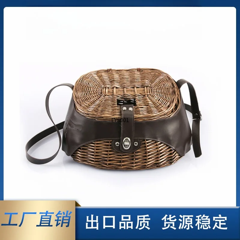 Woven Fish Basket Wooden Fishing Bucket Hand Woven Fish Cage Fishing Keep Net
Woven Fish Basket Wooden Fishing Bucket Hand Woven Fish Cage Fishing Keep Net