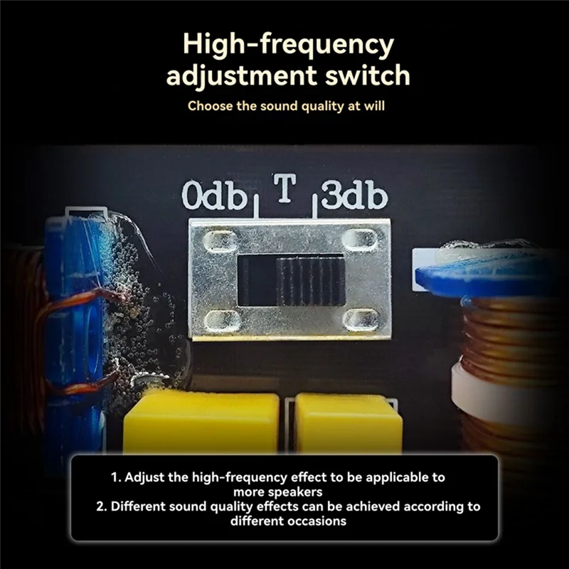 A32T-For Home Theater Compatible 3 Way 700W Speaker Audio Crossover Divider With 1 High 2 Low Frequency High Fidelity Filters
A32T-For Home Theater Compatible 3 Way 700W Speaker Audio Crossover Divider With 1 High 2 Low Frequency High Fidelity Filters