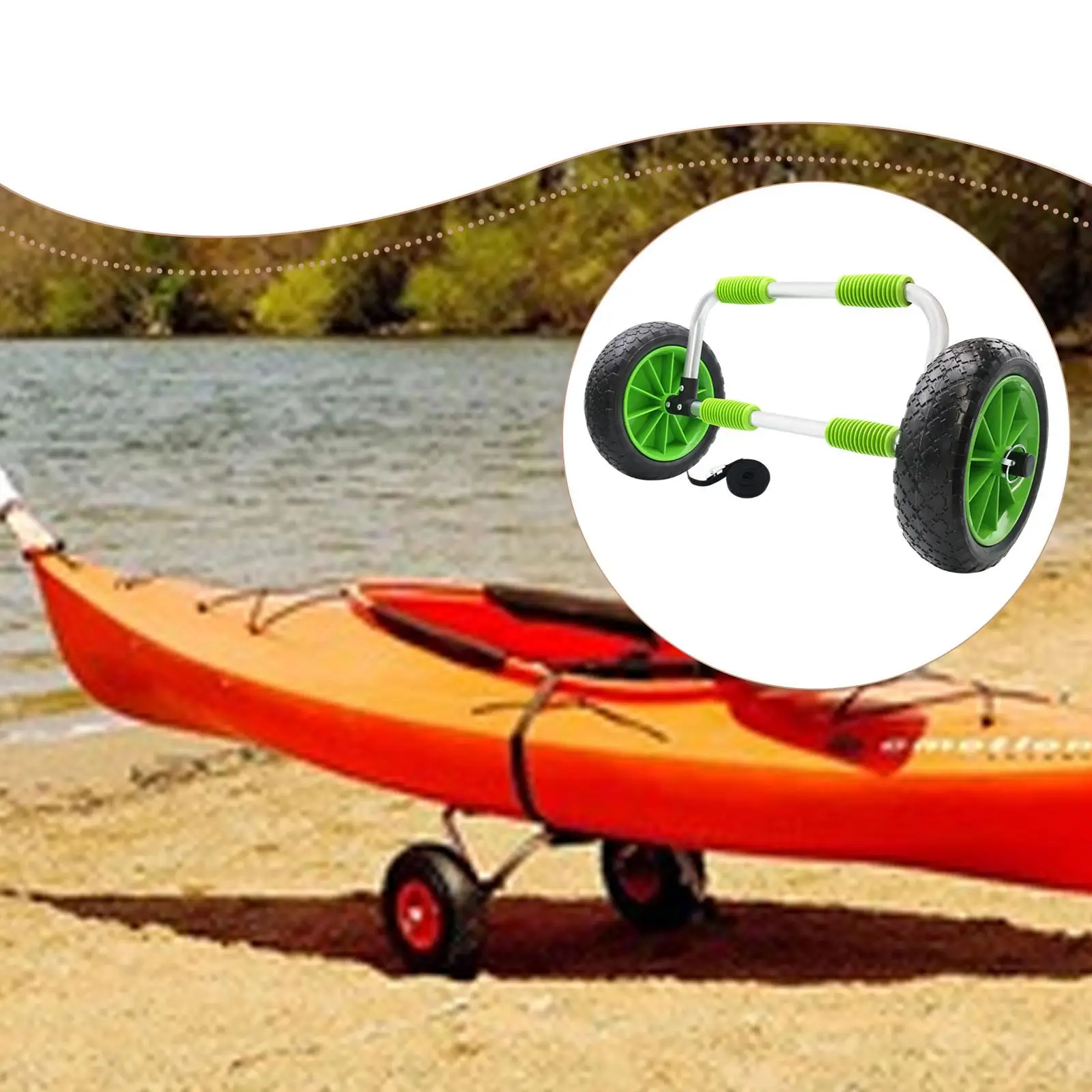 Kayak Cart Transport Practical, Carrier, Cart Kayak Trailer Canoe Cart for Outdoor, Water Sports Kayaking, Paddleboard
Kayak Cart Transport Practical, Carrier, Cart Kayak Trailer Canoe Cart for Outdoor, Water Sports Kayaking, Paddleboard