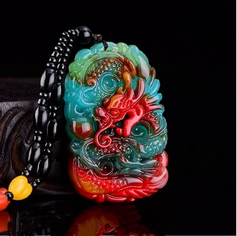 Natural Chicken Blood Jade Hand-carved Zodiac Dragon Pendant Fashion Boutique Jewelry Men and Women Chicken Blood Red Necklace
Natural Chicken Blood Jade Hand-carved Zodiac Dragon Pendant Fashion Boutique Jewelry Men and Women Chicken Blood Red Necklace