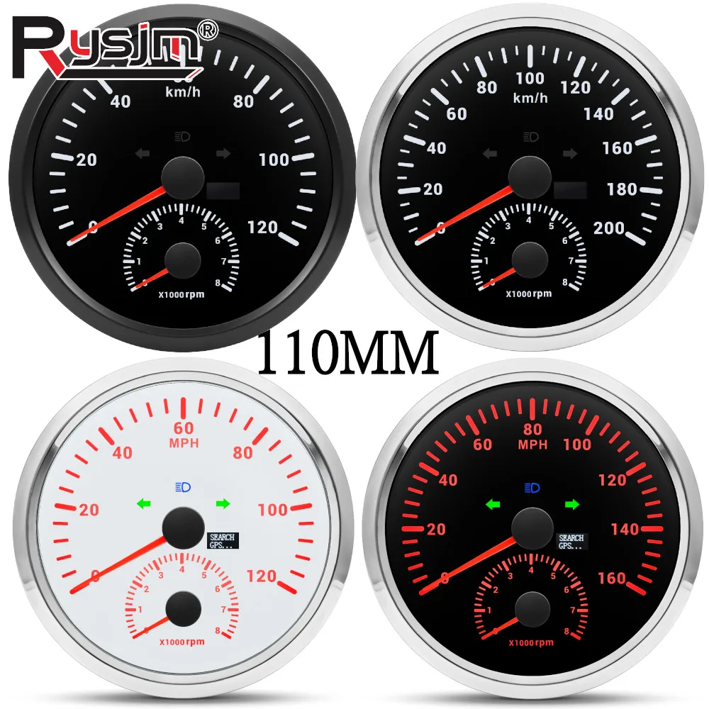 Спидометр GPS 110 мм с тахометром 0-8000 об/мин, 120 км/ч, 200 км/ч, 120-160 миль/ч, с GPS-антенной для автомобиля, грузовика, лодки, 9-32 В
Спидометр GPS 110 мм с тахометром 0-8000 об/мин, 120 км/ч, 200 км/ч, 120-160 миль/ч, с GPS-антенной для автомобиля, грузовика, лодки, 9-32 В