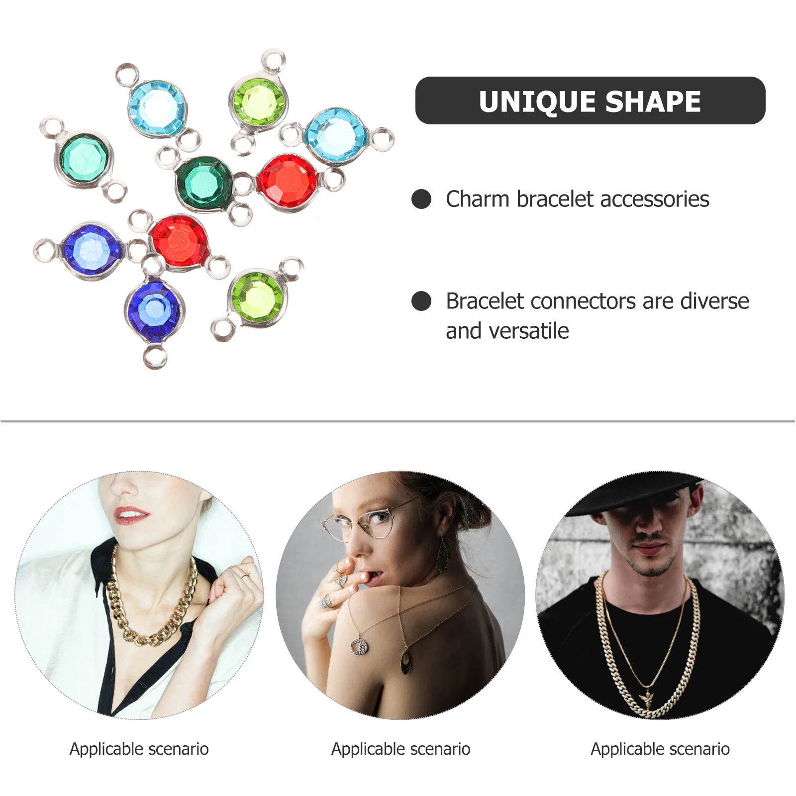 10pcs Crystal Connector Charms Bracelet Accessories DIY Jewelry Making Stainless Steel om Color Mixed Necklace Bead
10pcs Crystal Connector Charms Bracelet Accessories DIY Jewelry Making Stainless Steel om Color Mixed Necklace Bead