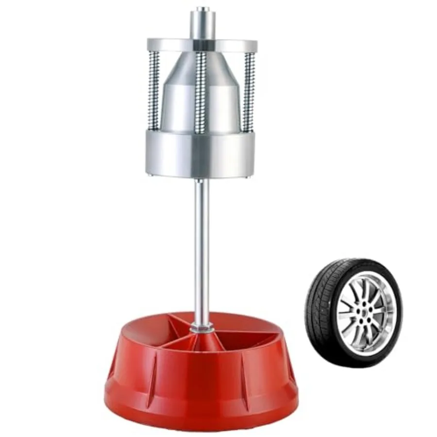 Portable Wheel Balancer with Heavy Duty Hubs Tire Balancer Machine with Bubble Level Tire Changer Rim Balancing Machine for Car