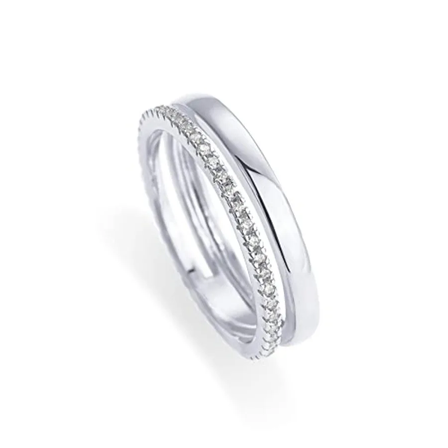 18K Gold Plated Cubic Zirconia Dual Stacking Rings for Women Gold Eternity Band for Women Thumb Ring
18K Gold Plated Cubic Zirconia Dual Stacking Rings for Women Gold Eternity Band for Women Thumb Ring