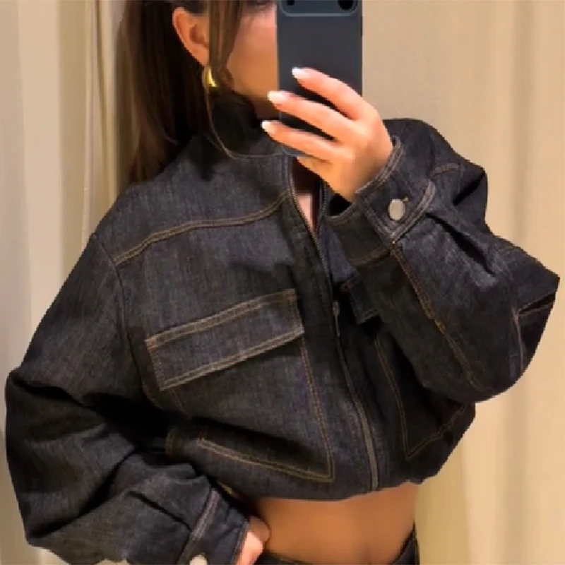 2026 New 2 Piece Set Casual High Street Denim Outfits Women's Vintage Low Waist Zipper Jacket Loose Straight Leg Denim Pant
2026 New 2 Piece Set Casual High Street Denim Outfits Women's Vintage Low Waist Zipper Jacket Loose Straight Leg Denim Pant