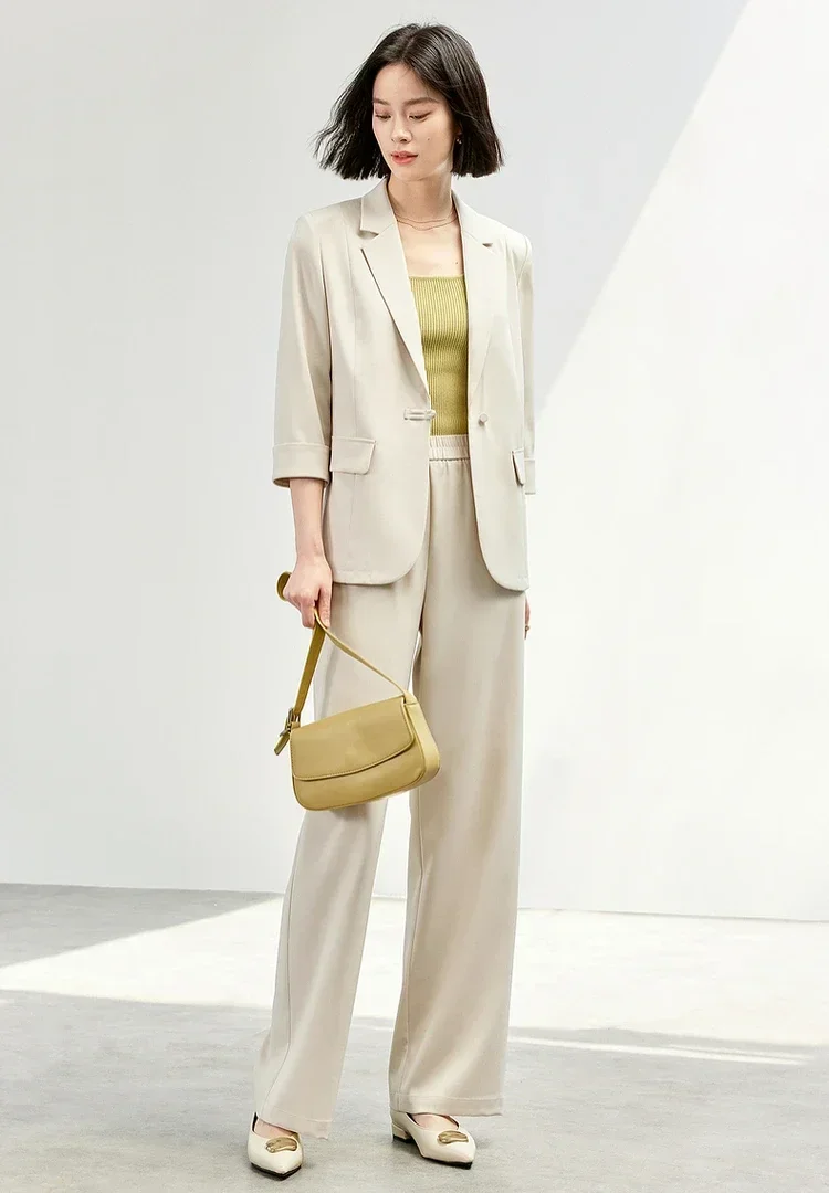 SENTUBILA Pants Blazer Suits Women 2025 Spring Single Breasted Long Sleeved Blazer Casual Straight Pants Two Piece Sets143Z55710
SENTUBILA Pants Blazer Suits Women 2025 Spring Single Breasted Long Sleeved Blazer Casual Straight Pants Two Piece Sets143Z55710