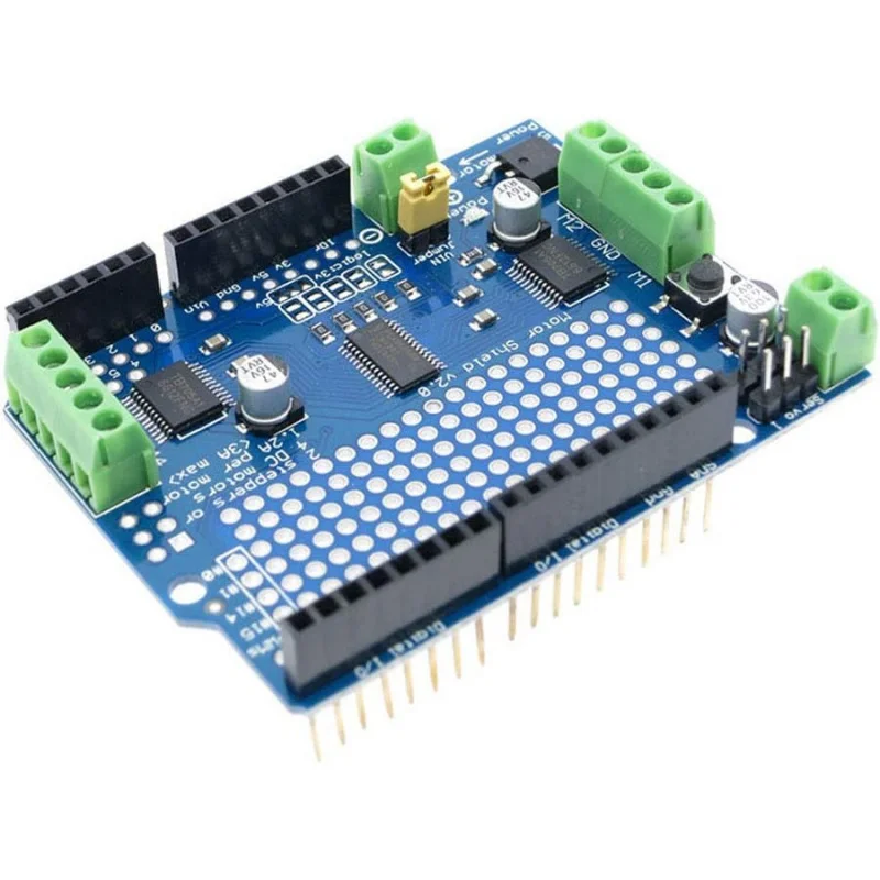 TB6612 Motor Shield with PCA9685 PWM Servo Driver V2 for Arduino Uno Mega R3 I2C Control Stepper Motor & DC Motor Driver Board
TB6612 Motor Shield with PCA9685 PWM Servo Driver V2 for Arduino Uno Mega R3 I2C Control Stepper Motor & DC Motor Driver Board