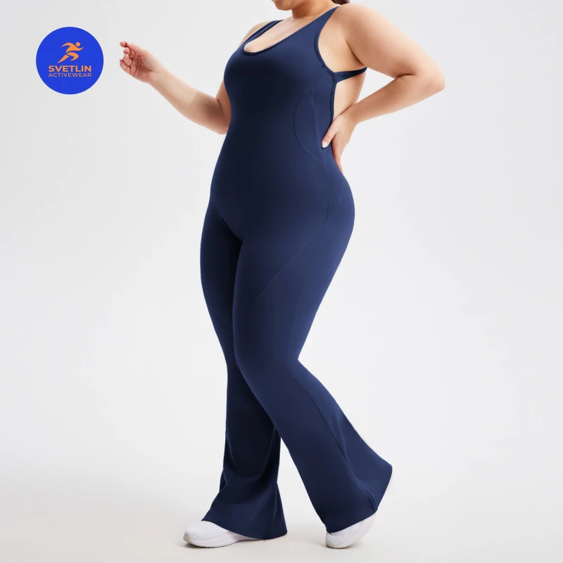 SVETLIN EU US Size Top Quality Yoga Bodysuit Active U-Neck Sports Workout Fitness Gym Oversize Dance Jumpsuit for Women
SVETLIN EU US Size Top Quality Yoga Bodysuit Active U-Neck Sports Workout Fitness Gym Oversize Dance Jumpsuit for Women