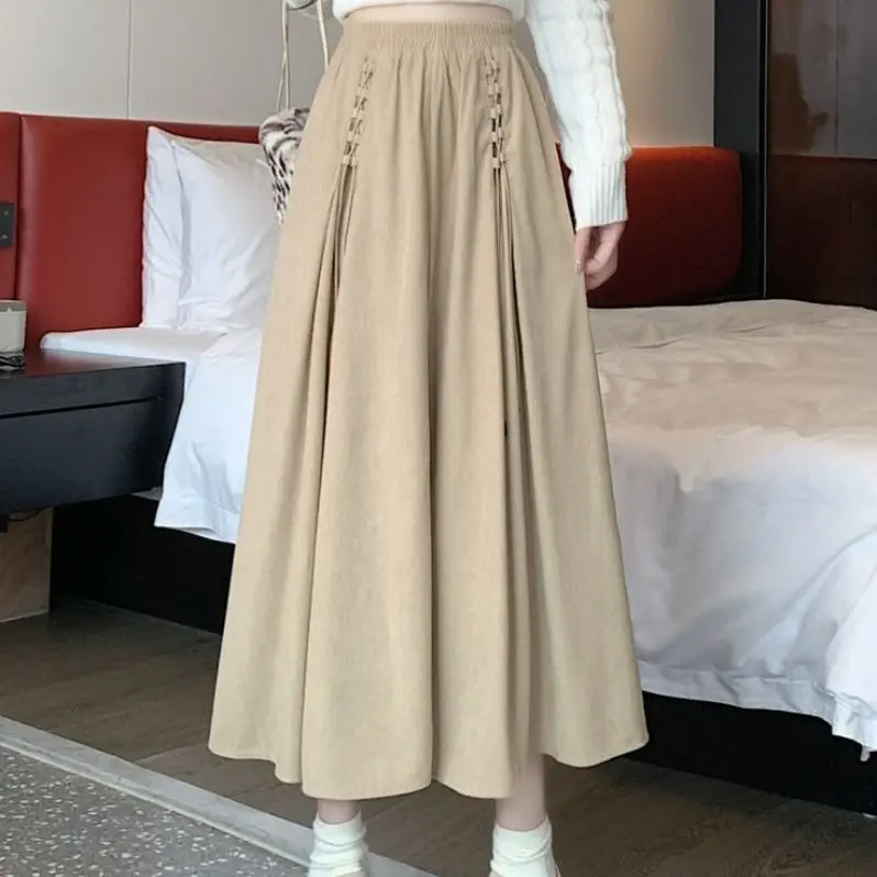 Fashion Women's Fat Mm Skirts 2026 New Autumn Winter Female High-waisted Long Skirt with A A-word Drooping Sense Lady Big Skirt
Fashion Women's Fat Mm Skirts 2026 New Autumn Winter Female High-waisted Long Skirt with A A-word Drooping Sense Lady Big Skirt