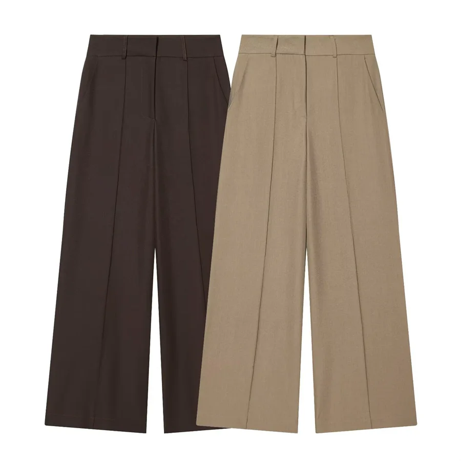 Withered European And American Minimalist Loose Pants Woman Clothes Women's Pants And Trousers
Withered European And American Minimalist Loose Pants Woman Clothes Women's Pants And Trousers