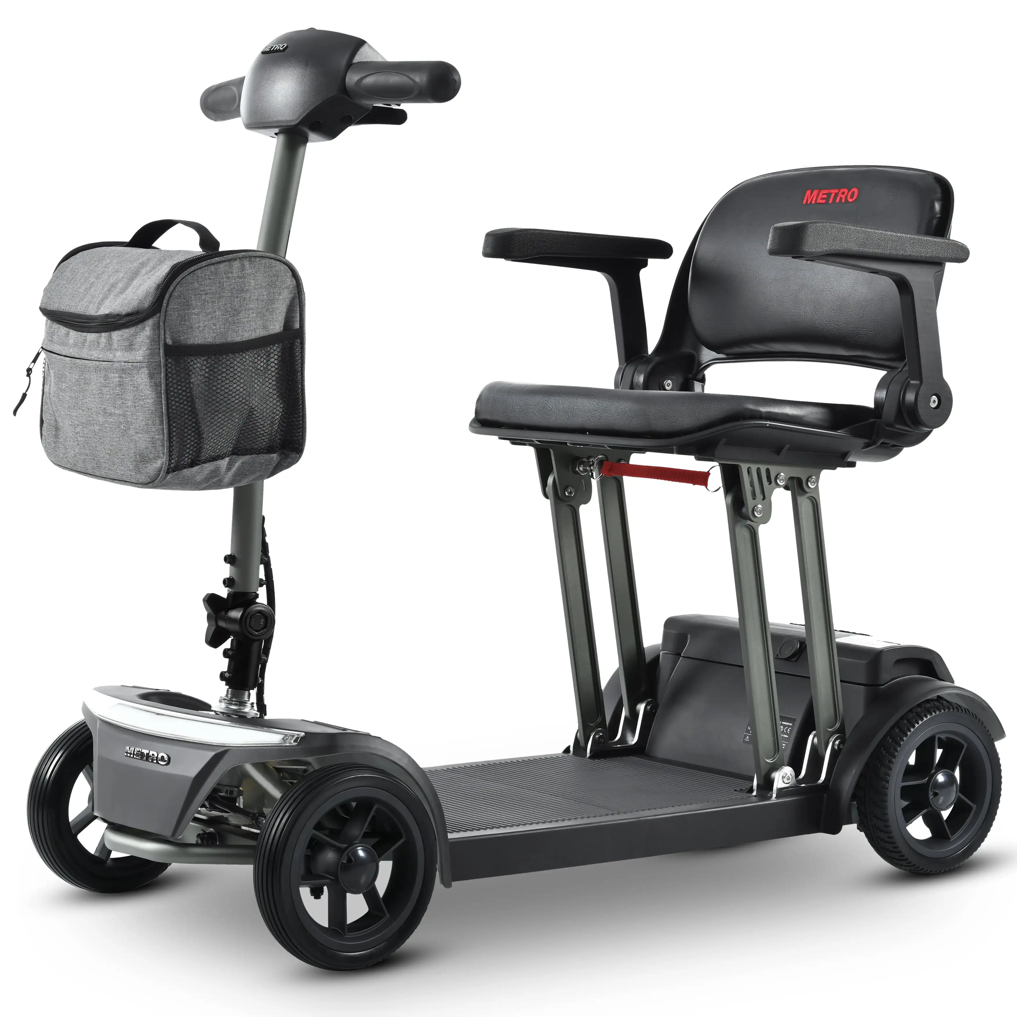 METRO MOBILITY AIR TRAVELLER 8" 4 Wheel Mobility Scooter 180W Motor 24V 12Ah Battery
METRO MOBILITY AIR TRAVELLER 8" 4 Wheel Mobility Scooter 180W Motor 24V 12Ah Battery