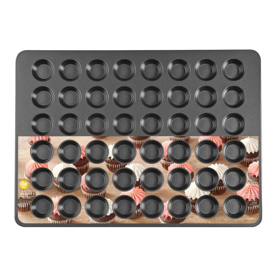Perfect Results NonStick Mega Mini Muffin Pan, 48Cup Cupcake Pan, Steel
Perfect Results NonStick Mega Mini Muffin Pan, 48Cup Cupcake Pan, Steel