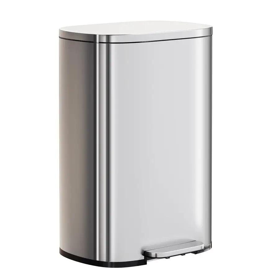 Trash Can with Lid, 13 Gallon 50L Stainless Steel Kitchen amp Office Recycling Bin with Foot Pedal Soft Close amp Inner Bucket
Trash Can with Lid, 13 Gallon 50L Stainless Steel Kitchen amp Office Recycling Bin with Foot Pedal Soft Close amp Inner Bucket