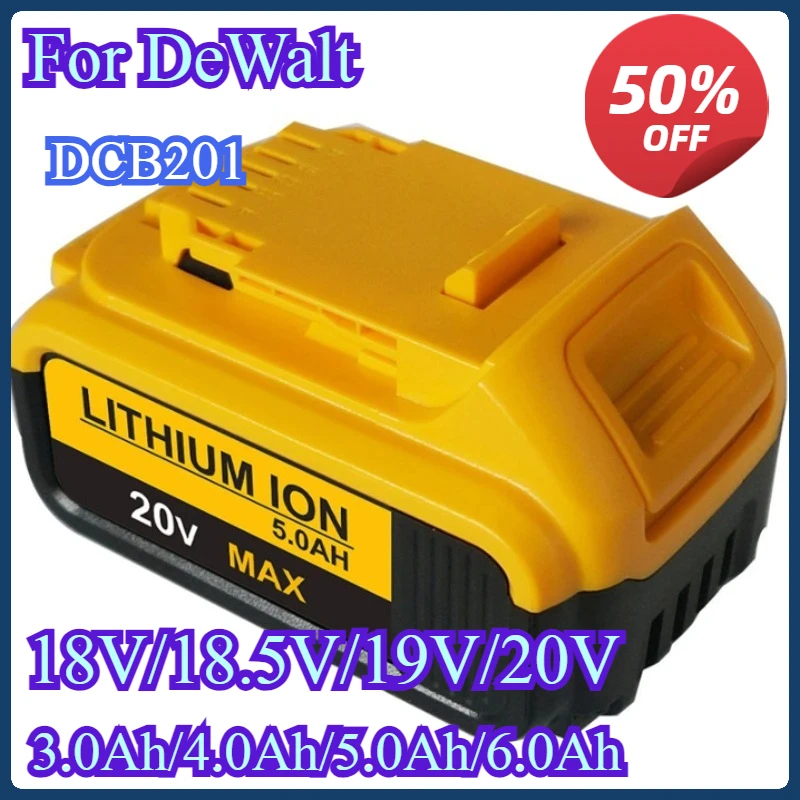 20V 3Ah DCB201 Battery for DeWalt Lithium Ion Battery DCB182 DCB120 DCB123 DCB122 Power Tools Replacement Rechargeable Batteries
20V 3Ah DCB201 Battery for DeWalt Lithium Ion Battery DCB182 DCB120 DCB123 DCB122 Power Tools Replacement Rechargeable Batteries