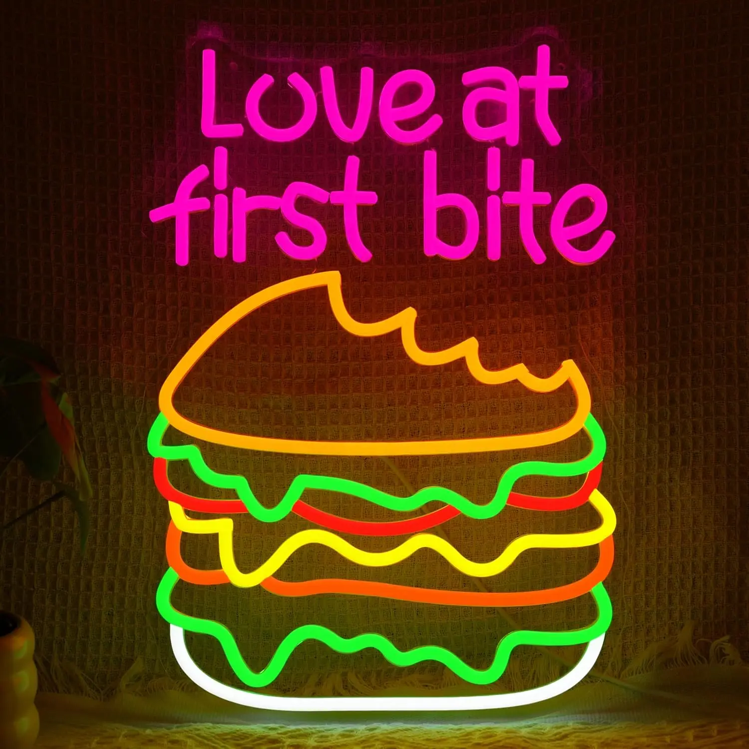 Love At First Bite Неоновая вывеска USB Burger Led Light для ресторана Магазин Фаст-фуд Ресторан Спальня Украшение personnalisé Подарок
Love At First Bite Неоновая вывеска USB Burger Led Light для ресторана Магазин Фаст-фуд Ресторан Спальня Украшение personnalisé Подарок