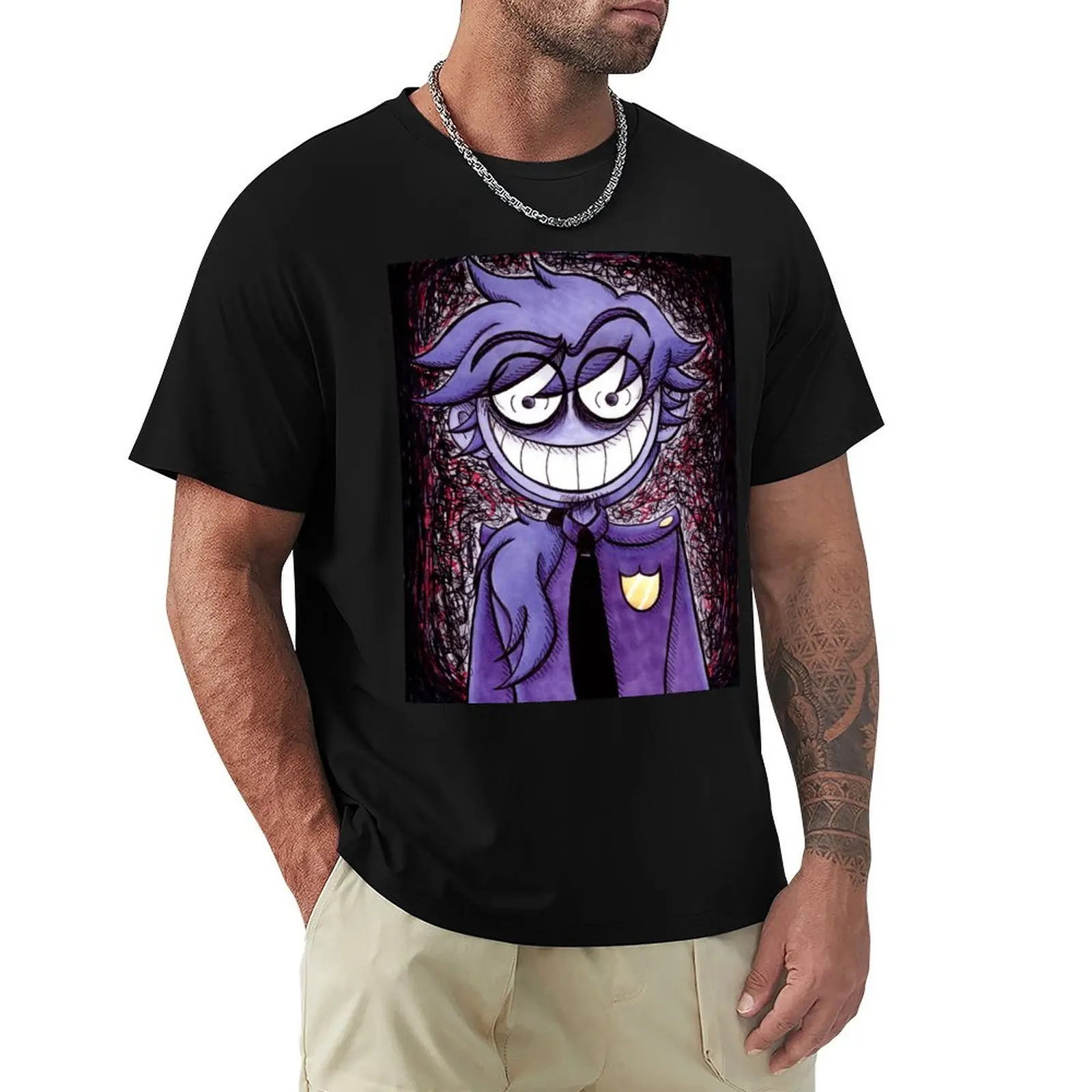Purple Guy - William Afton - Smile T-Shirt Casual Simple Design Short Sleeve Shirt
Purple Guy - William Afton - Smile T-Shirt Casual Simple Design Short Sleeve Shirt