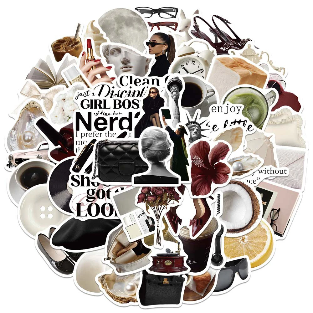 10/30/50pcs INS Style Aesthetic Clean Girl Office Lady Stickers Cartoon Decoration Decals DIY Luggage Helmet Laptop Cool Sticker
10/30/50pcs INS Style Aesthetic Clean Girl Office Lady Stickers Cartoon Decoration Decals DIY Luggage Helmet Laptop Cool Sticker