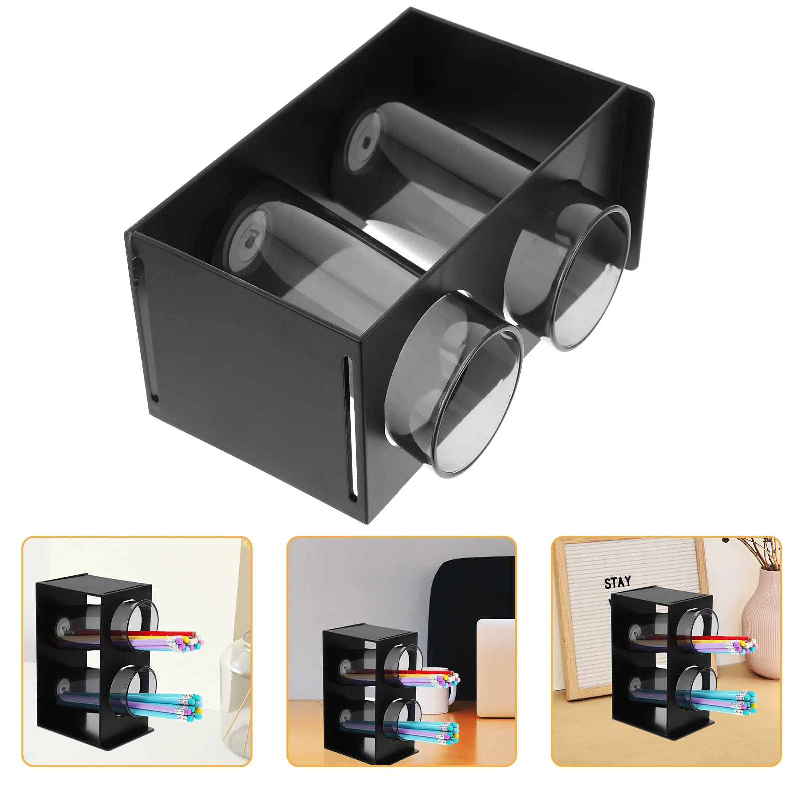 Two-Compartment Desktop Pen Holder Multi-Function Pencil Storage Box Large Capacity Plastic Pen Organizer Office Home Study Room
Two-Compartment Desktop Pen Holder Multi-Function Pencil Storage Box Large Capacity Plastic Pen Organizer Office Home Study Room