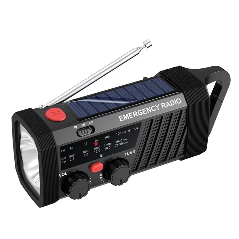 PHILE-AM/FM/SW& Flashlight Solar Hand Crank Radio 2000Mah Battery Charging Emergency SOS Alarm For Outdoor Survival
PHILE-AM/FM/SW& Flashlight Solar Hand Crank Radio 2000Mah Battery Charging Emergency SOS Alarm For Outdoor Survival