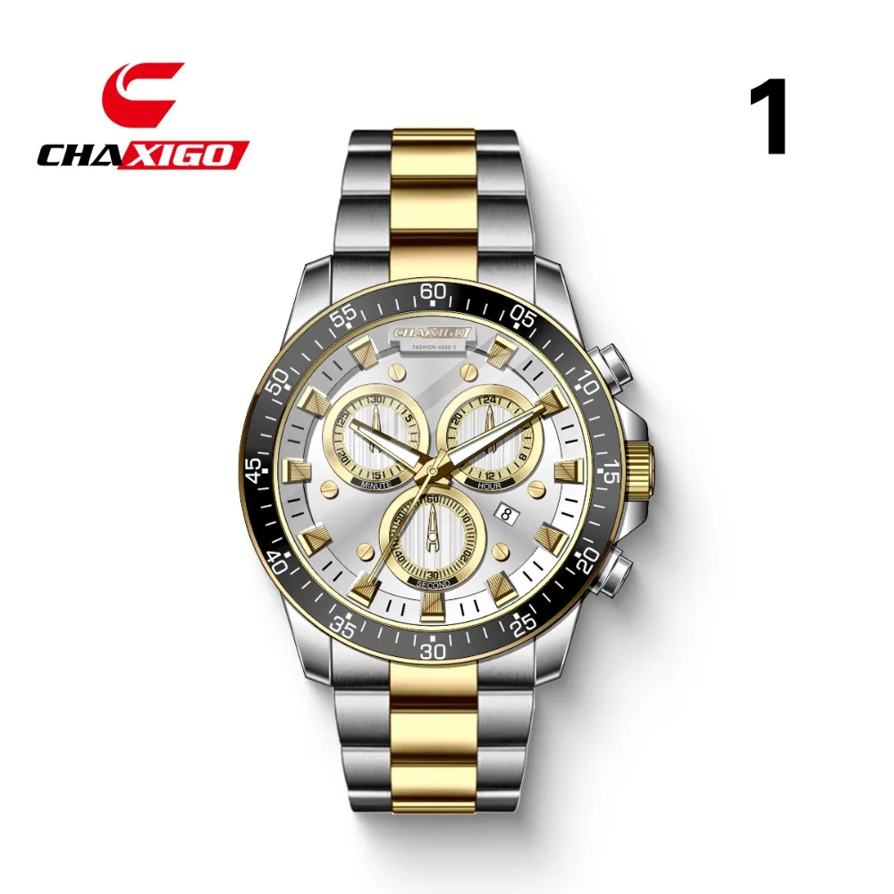 CHAXIGO Men's Watch Luxury Quartz Watch6600 Multi Functional Luminous Waterproof Chronograph Calendar Steel Strip Men's Watch
CHAXIGO Men's Watch Luxury Quartz Watch6600 Multi Functional Luminous Waterproof Chronograph Calendar Steel Strip Men's Watch