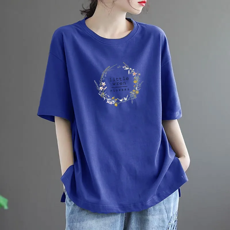 Plus Size Women's Summer Casual Fashion Round Neck Short Sleeve T-Shirt Loose Comfortable Office Lady New Arrival
Plus Size Women's Summer Casual Fashion Round Neck Short Sleeve T-Shirt Loose Comfortable Office Lady New Arrival