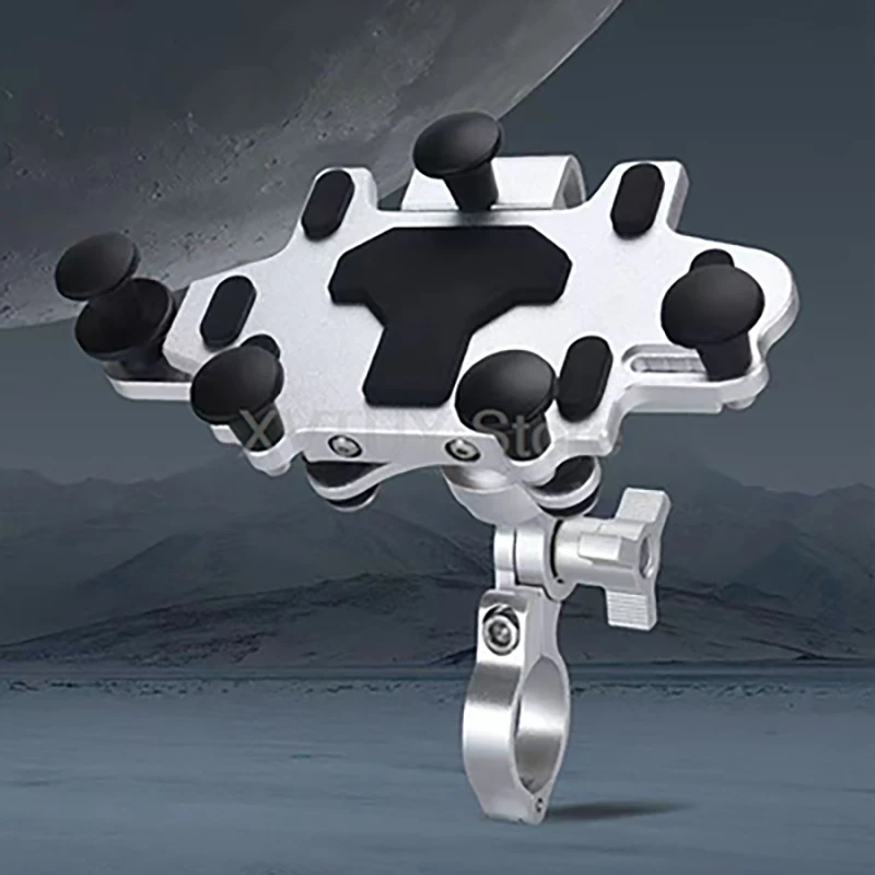 360 Rotation Phone Holder 4.9-7.3 inch Phone Bracket Aluminum Alloy Rack Navigation Support For Motorcycle 16-33 mm Handlebar
360 Rotation Phone Holder 4.9-7.3 inch Phone Bracket Aluminum Alloy Rack Navigation Support For Motorcycle 16-33 mm Handlebar