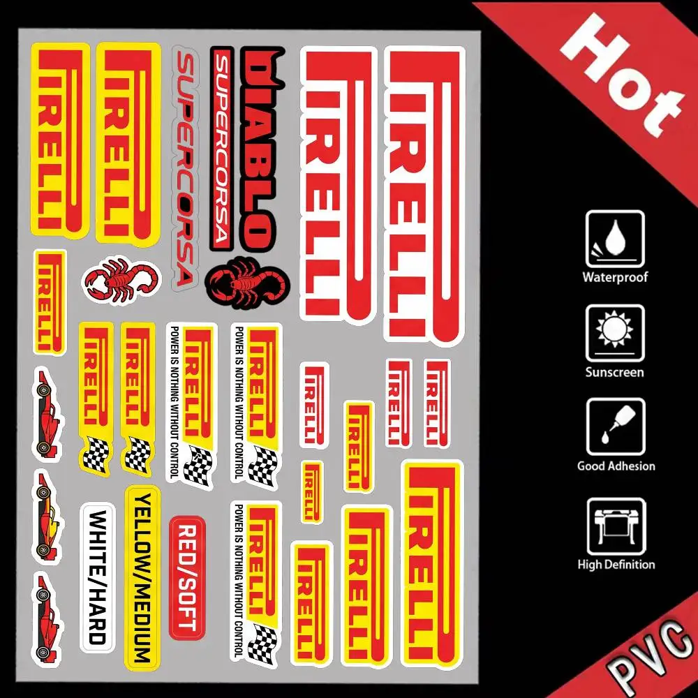 For PIRELLI Fashion Universal Scratch Resist Reflective Waterproof Stickers For Auto Motorcycle Helmet Mug Refrigerator
For PIRELLI Fashion Universal Scratch Resist Reflective Waterproof Stickers For Auto Motorcycle Helmet Mug Refrigerator