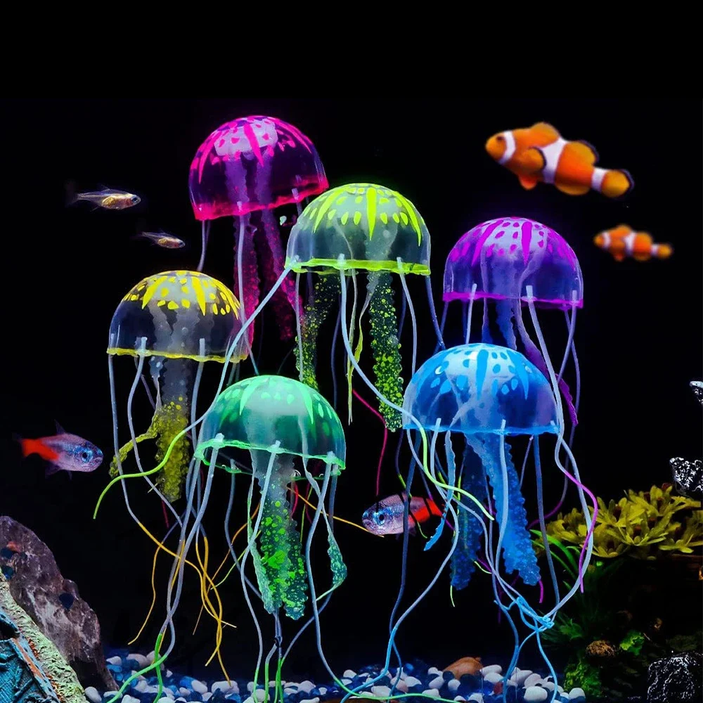 Aquarium Artificial Swim Luminous Jellyfish Decoration Fish Tank Silicone Luminous Jellyfish Ornament Aquarium Landscape Decor
Aquarium Artificial Swim Luminous Jellyfish Decoration Fish Tank Silicone Luminous Jellyfish Ornament Aquarium Landscape Decor