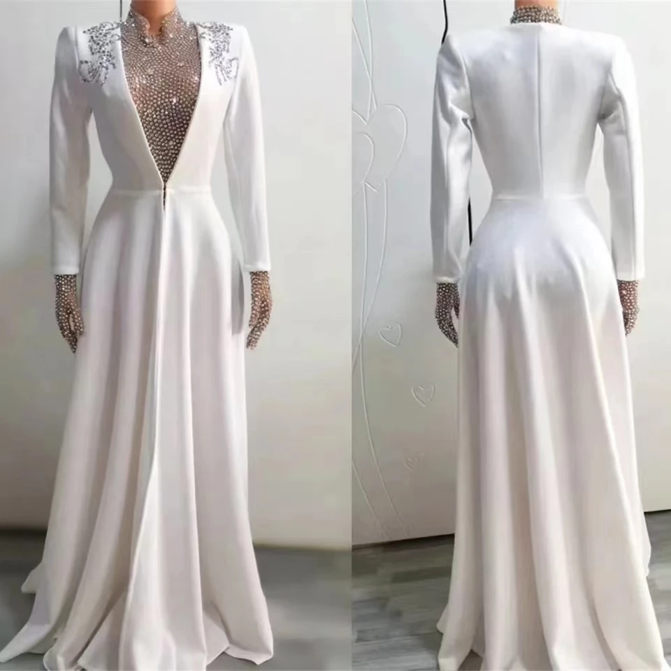 Sparkly White Women Rhinestone DressBirthday Wedding Drag Queen CostumesEvening Date Out Elegant Dresses DesignOutfit
Sparkly White Women Rhinestone DressBirthday Wedding Drag Queen CostumesEvening Date Out Elegant Dresses DesignOutfit