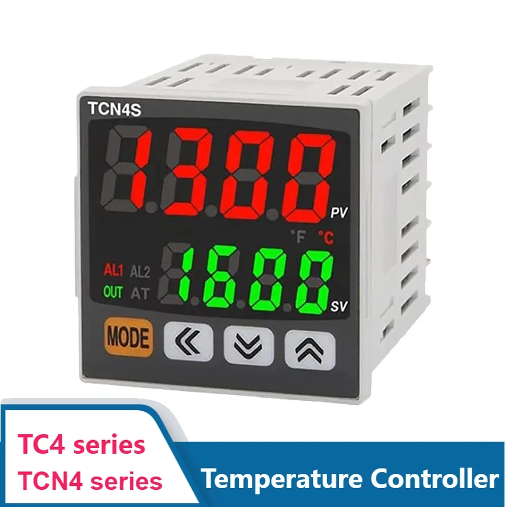 Temperature Controller TCN4S-24R for AUTONICS Thermocouple Input 4-Digit 7-Segment LED Relay SSR Drive Output Thermostat TC4S
Temperature Controller TCN4S-24R for AUTONICS Thermocouple Input 4-Digit 7-Segment LED Relay SSR Drive Output Thermostat TC4S